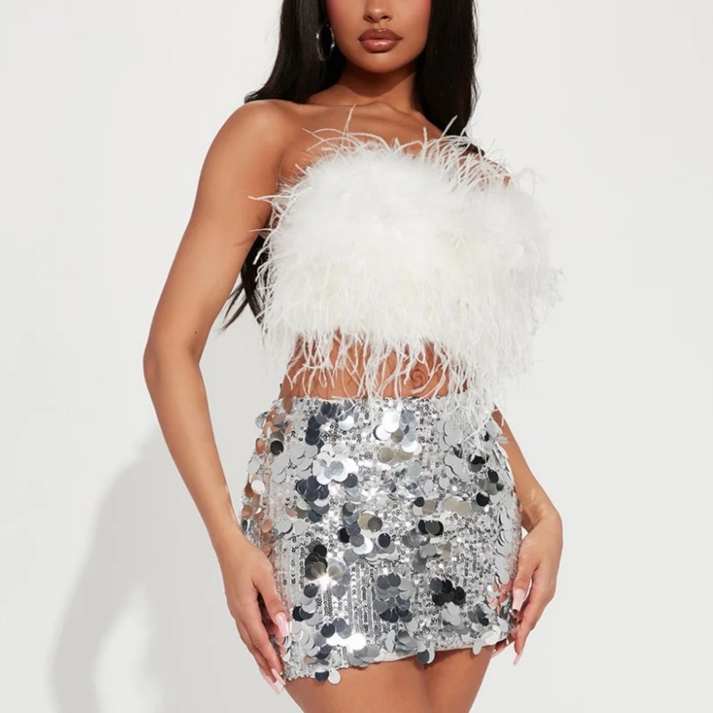 FASHION NOVA Sequin Skirt